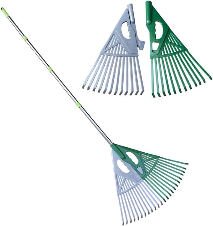 Bladhark Brede Kop - Tuin Hark - Gazon Opruimen - Ergonomische Grijper - 28cm Breed - A