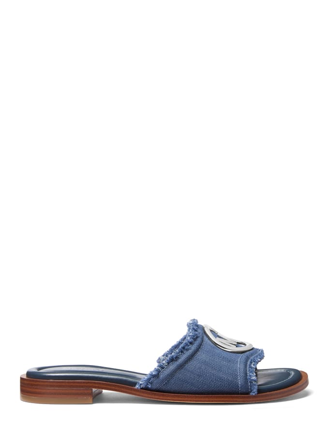 Michael Kors Hannah Flat Slide Blue Taglia: 36 | Infradito Outlet | Donna | Blu