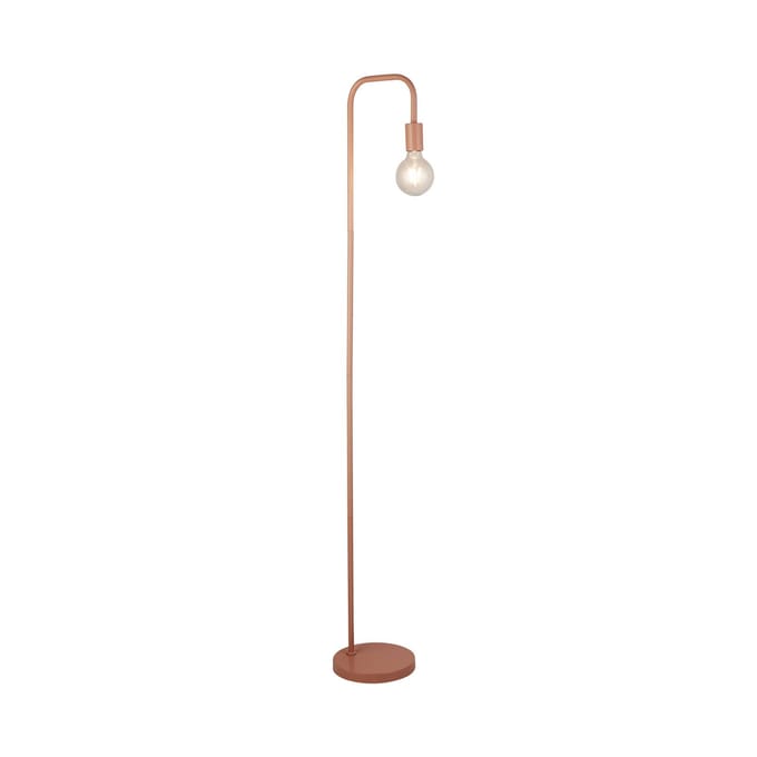 Searchlight Vloerlamp Amiel, roze, metaal, 155 cm, E27