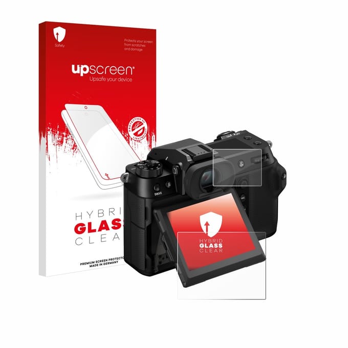 upscreen - Screenprotector voor Fujifilm GFX100S II (Display + Schouderdisplay) - Folie Beschermfolie Beschermglas transparant