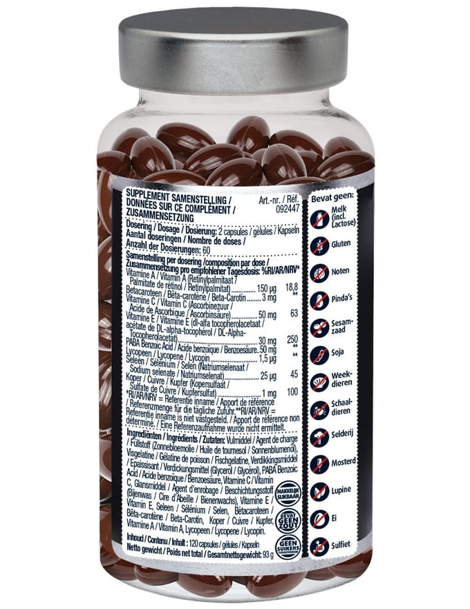 Lucovitaal Pigmentatie van de huid 120 capsules