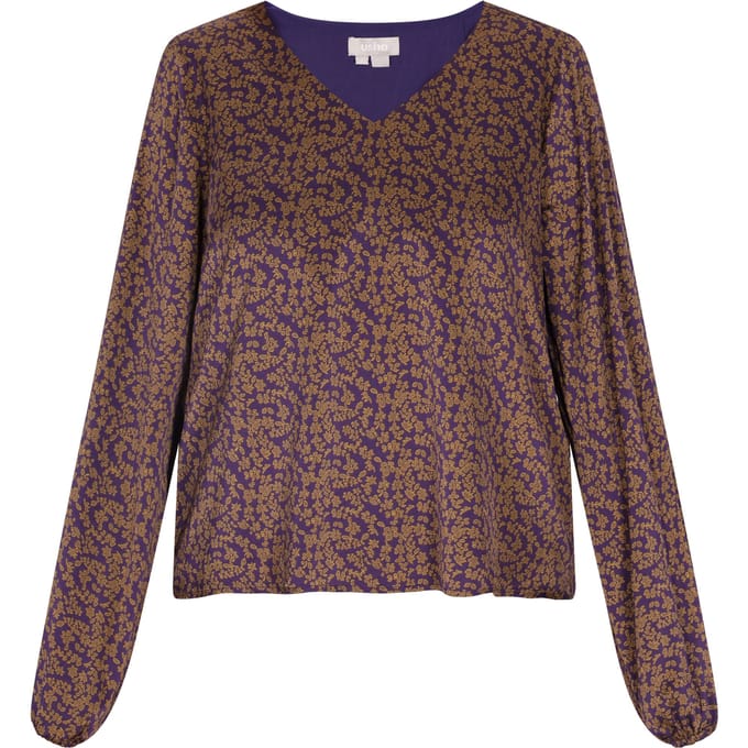 usha Blouse Dames Violette Curry