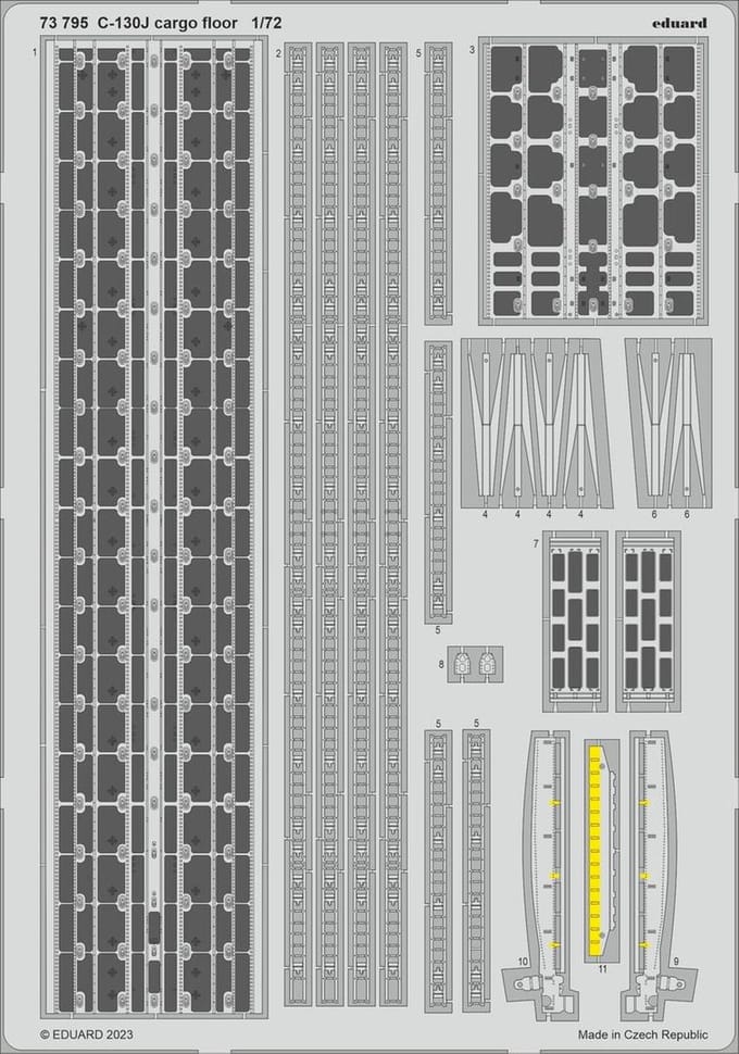 Eduard Modelbouwpakket - BIG72174 Accessoires for C-130J Part II - Accessoires set - 1:72 - Modelbouw