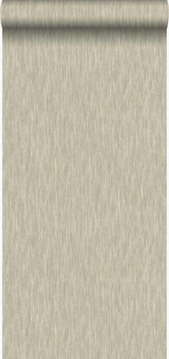 Origin Wallcoverings behang grasweefsel met linnen look glanzend brons - 53 cm x 10.05 m - 347362