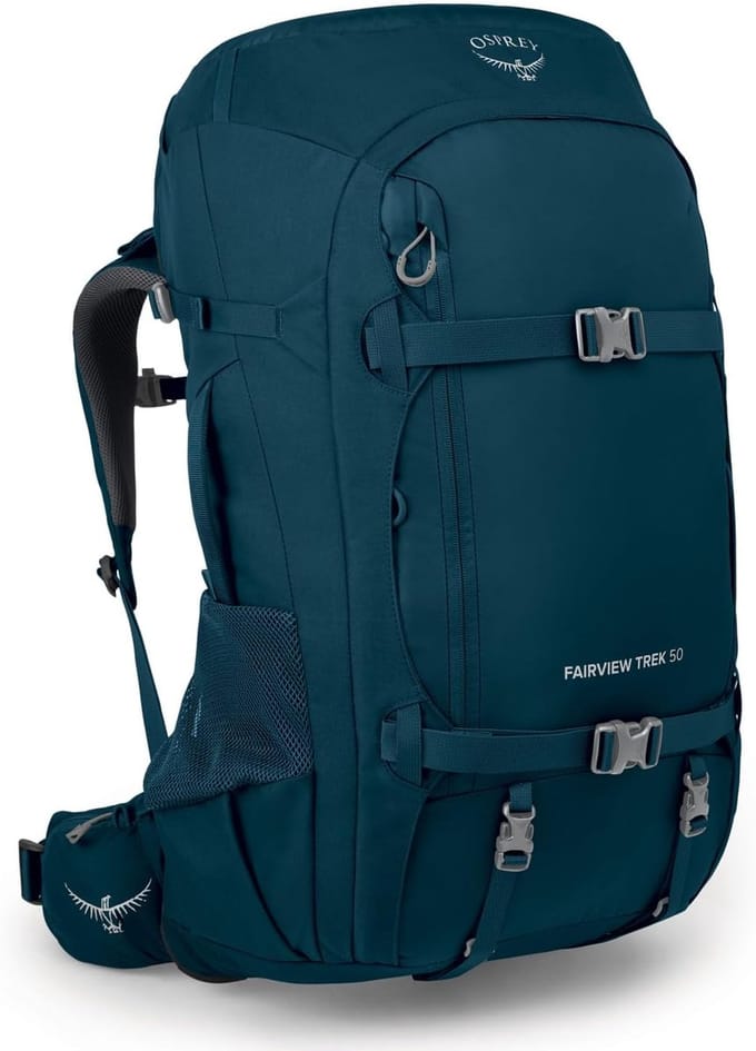 Wandelrugzak Dames 50 Liter - Night Jungle Blue - Eén Maat