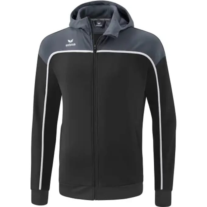 Erima Change Trainingsjack Met Capuchon Heren - Wit / Slate Grey / Zwart | Maat: M