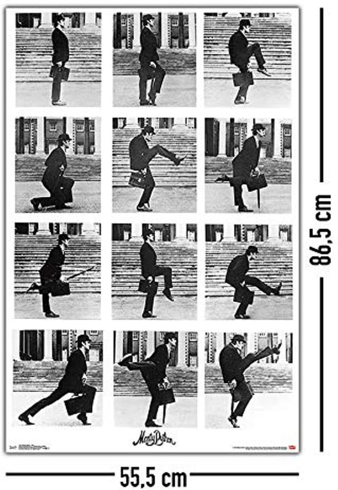 Silly Walks Poster van Monty Python (55,5 cm x 86,5 cm) met Verrassingsposter