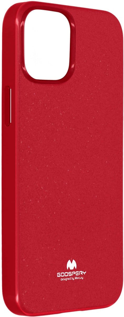 Hoes geschikt voor iPhone 13 Glimmend Siliconengel Mercury Rood