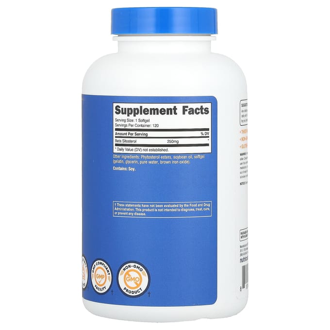 Beta Sitosterol, 250 mg, 120 Softgels