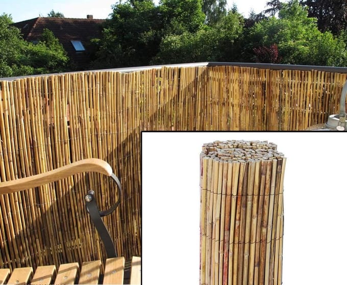 Natuurlijke Bamboe Rolhek voor Privacy en Tuinafscheiding 200 x 300 cm