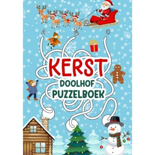 Doolhof Voor Kinderen - Kerst! - Kerstcadeau Boekenshop