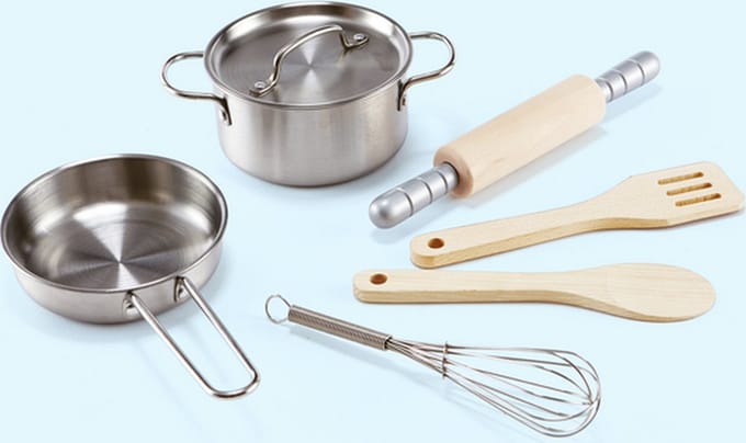 Hape Houten Speelgoed Kookset