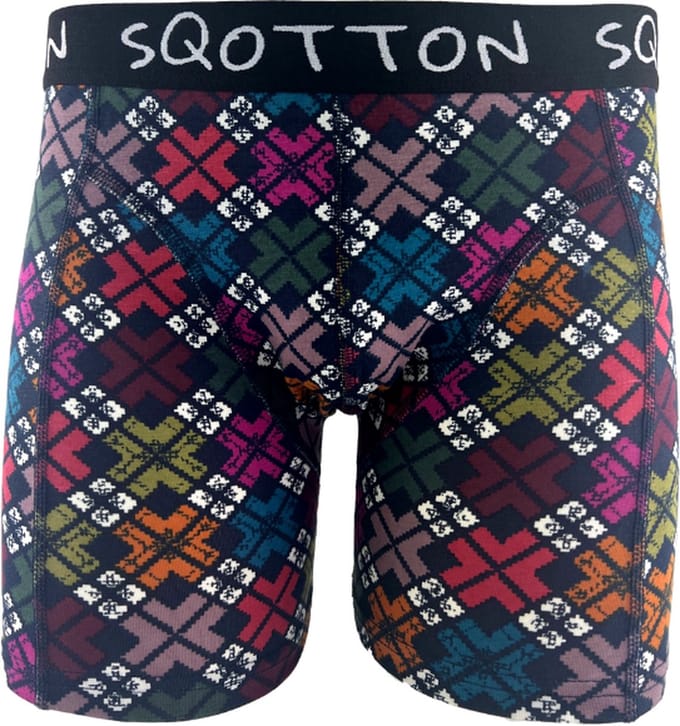 Boxershort - SQOTTON® - Colorful - Cross - Maat XL