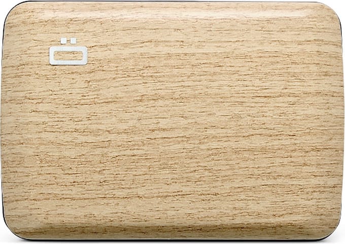 Ogon - Designs Stockholm - Creditcardhouder - Pasjeshouder - V2 - Aluminium - RFID - Bamboo