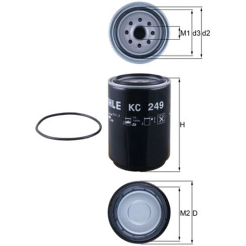 Brandstoffilter MAHLE KC 249D