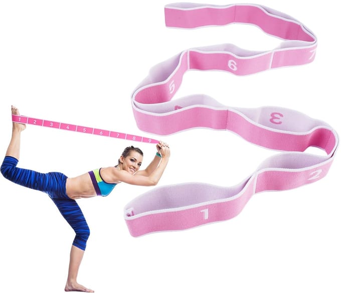Solidchoice - Yoga Stretch Band met 9 Loops voor Flexibiliteit