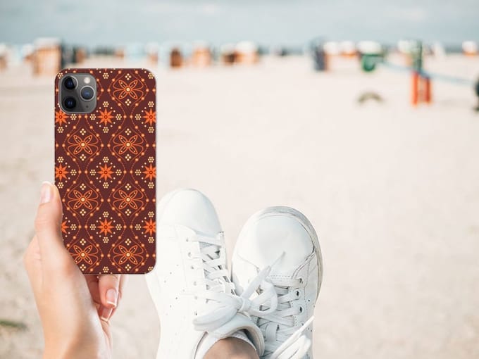 Apple iPhone 11 Pro Max TPU bumper Batik Brown