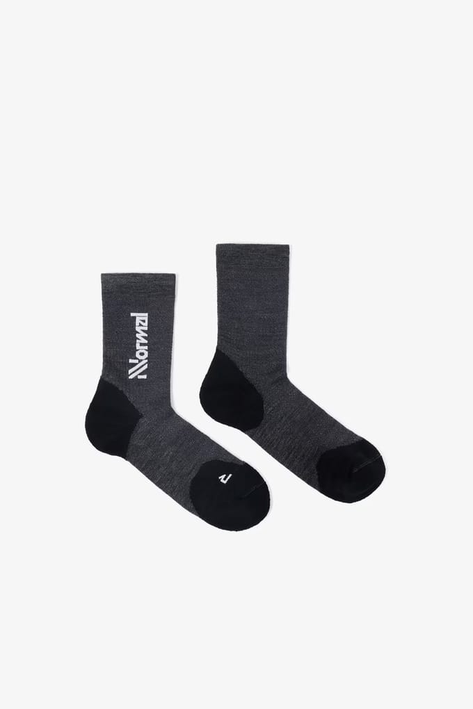 NNormal | Merino Sock 2.0 | Trailrunsokken | Black | 36-39 -