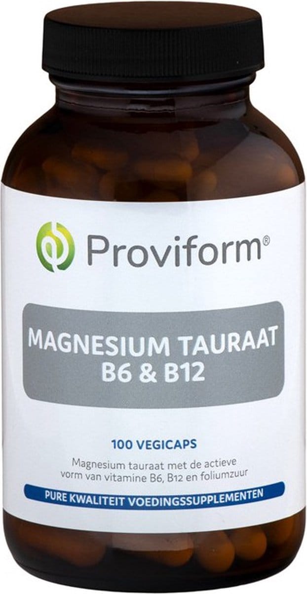 Proviform Magnesium tauraat B6 & B12 100 Vegetarische capsules