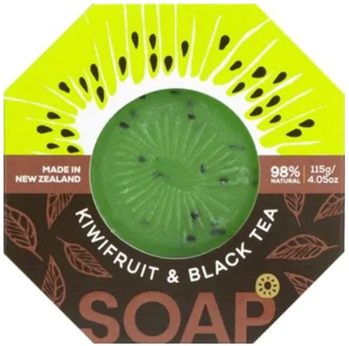 Wild Ferns - Kiwifruit & Zwarte Thee Zeep - 115g