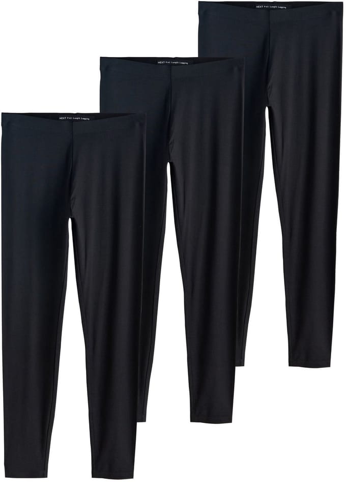 Next - Dames - Set van 3 lange leggings - Zwart