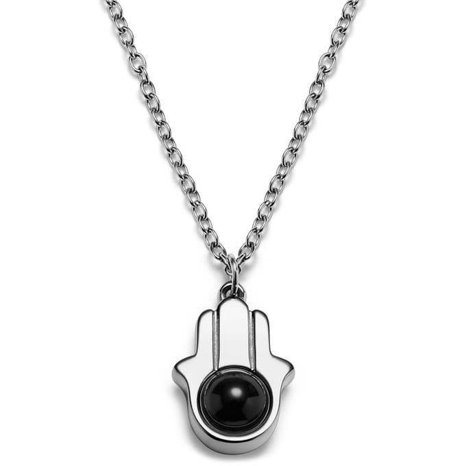 Unity | Zilverkleurige Roestvrijstalen Hamsa Hand Ketting
