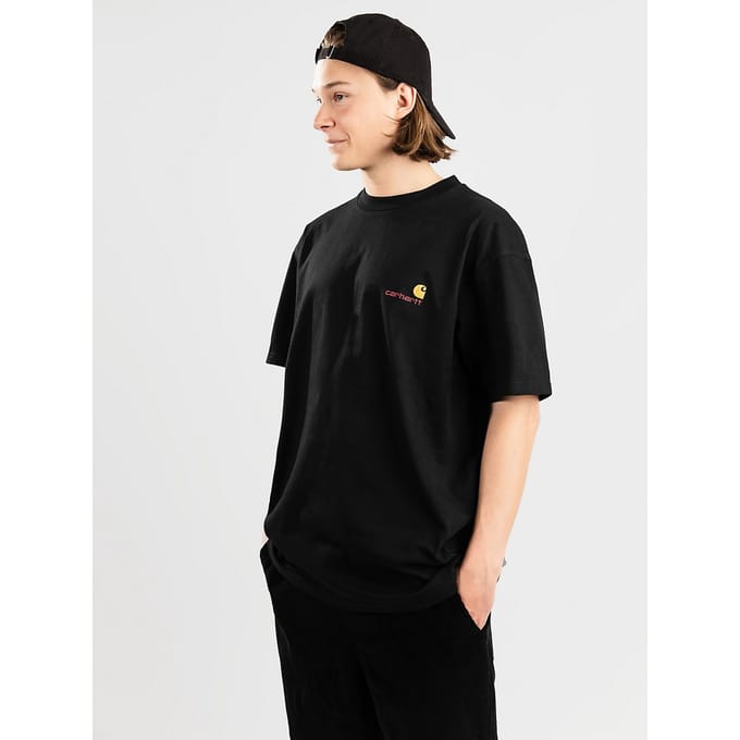 Carhartt WIP American Script T-Shirt zwart