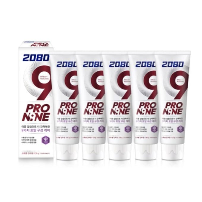 Dentifrice 2080 Pro9 Menthe Forte 130g (Paquet de 5) gray