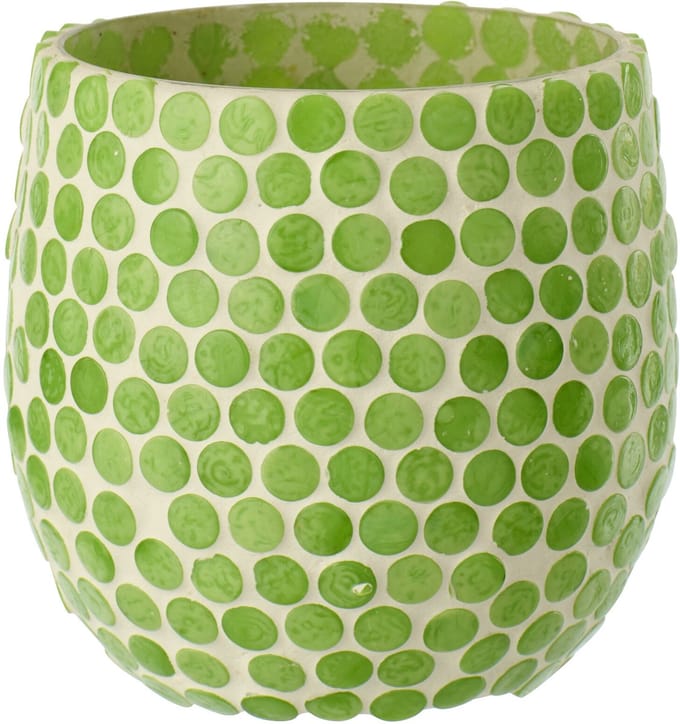 J-Line kaarshouder Mozaïek - glas - groen - medium