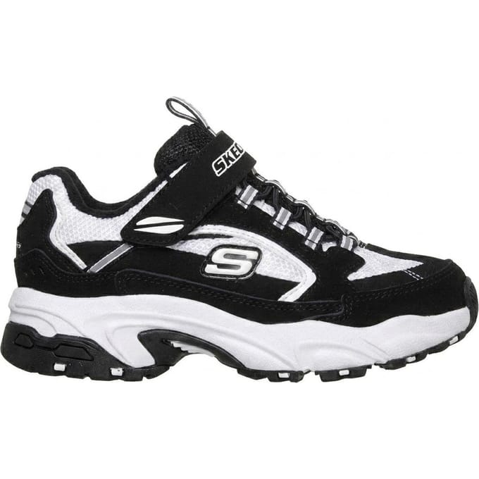 Skechers Lage sneakers voor kinderen (Zwart, Wit)