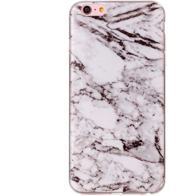 MobiGear Marmer Softcase Hoesje Wit voor Apple iPhone 6 Plus / 6s Plus
