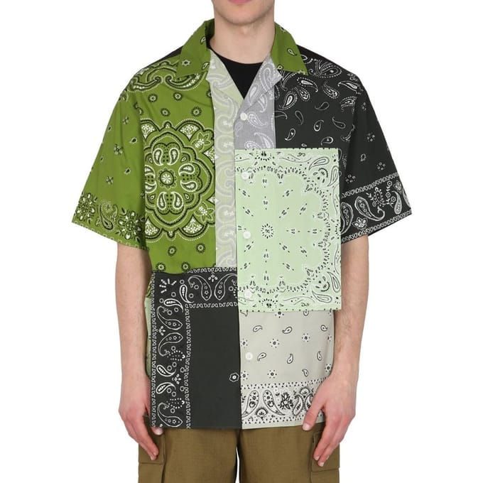 Kenzo Bicolor Katoenen Korte Mouwen Shirt