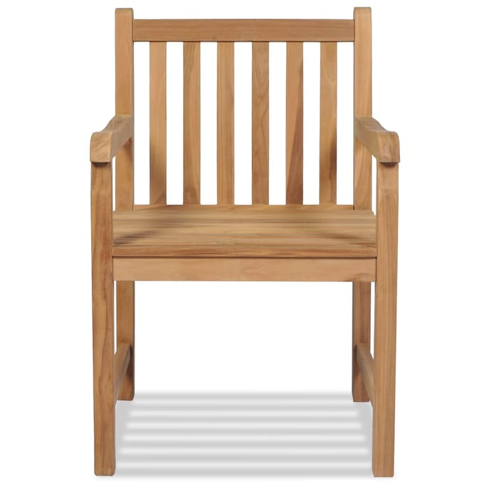 vidaXL - Tuinstoelen - 2 - st - massief - teakhout