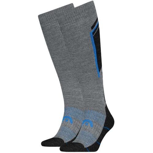 HEAD Skisokken Kneehigh 2-pack Mid Grey / Strong Blue-39/42