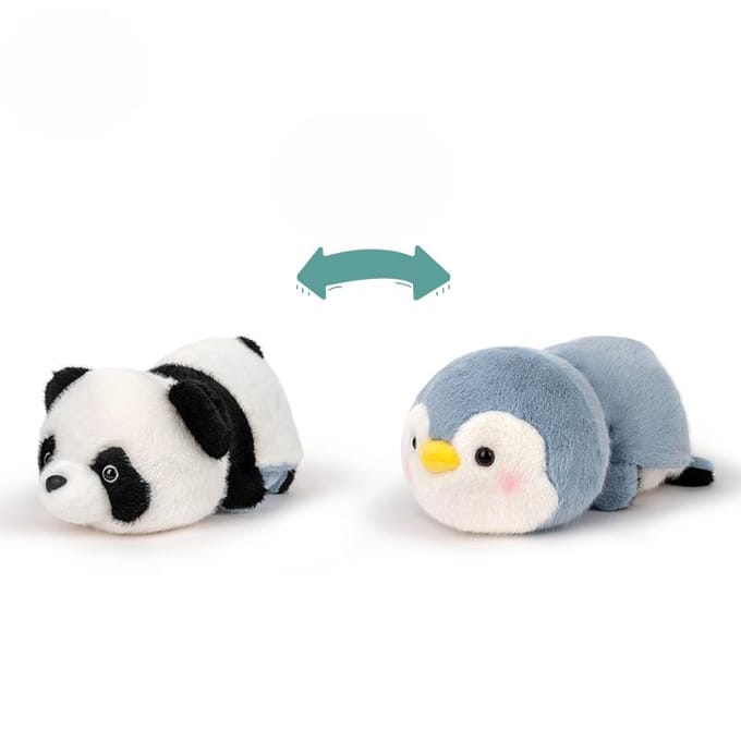 Schattige Flip Panda Veranderd in Een Kleine Panda Pop Pluche Speelgoed Pop Kindercadeau 25cm