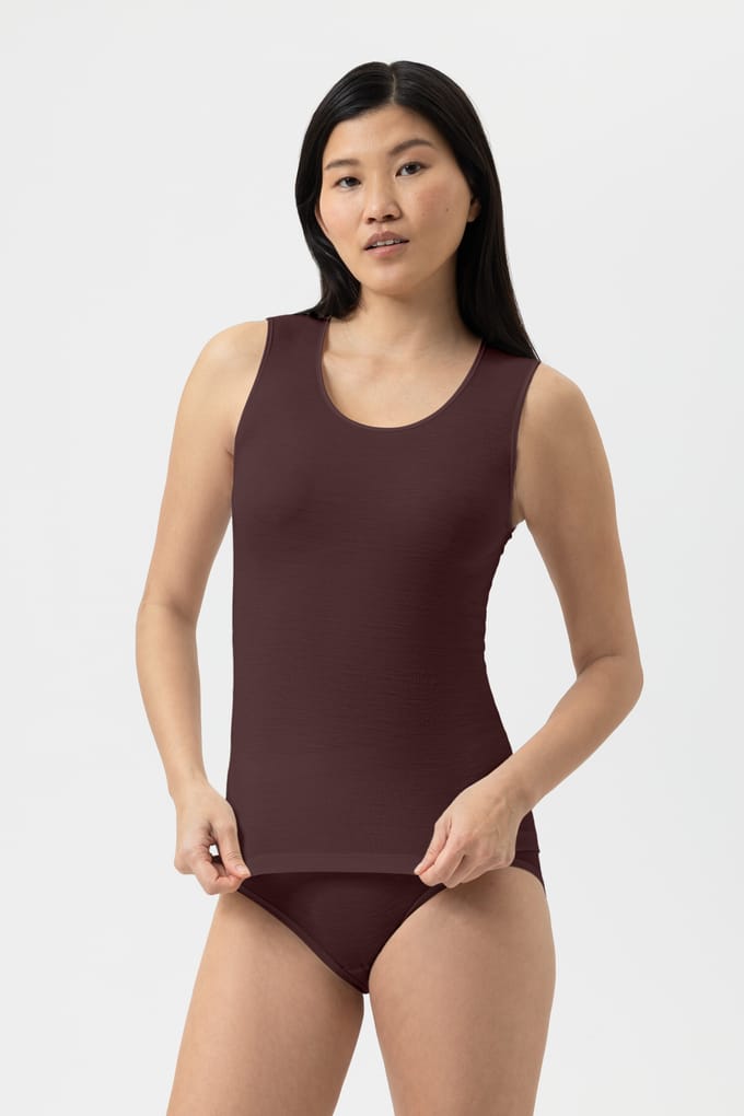 Spencer zonder mouwen Serie Wool&Silk Hot Maroon
