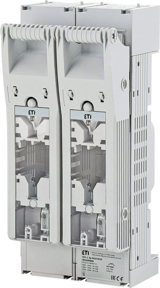 ETI Meszekeringhouder NH1 KVL-1 2p M10-M10