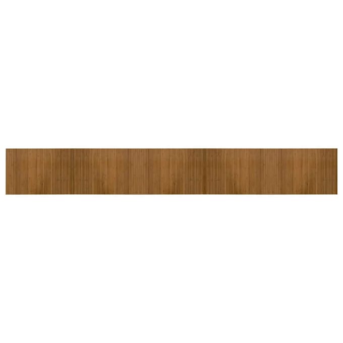 vidaXL - Vloerkleed - rechthoekig - 70x500 - cm - bamboe - bruin