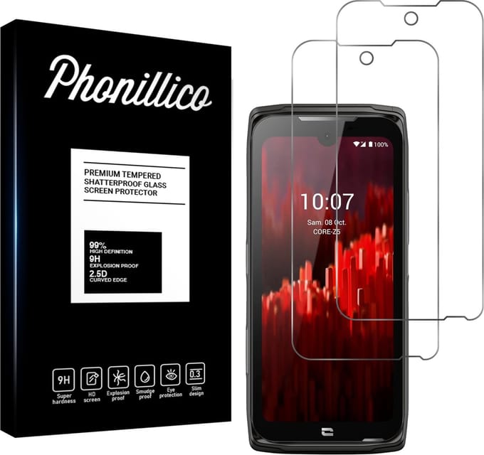 Screenprotector voor Crosscall Core Z5 - 2 stuks Beschermglas van glas Transparante glazen schermbeschermfolie