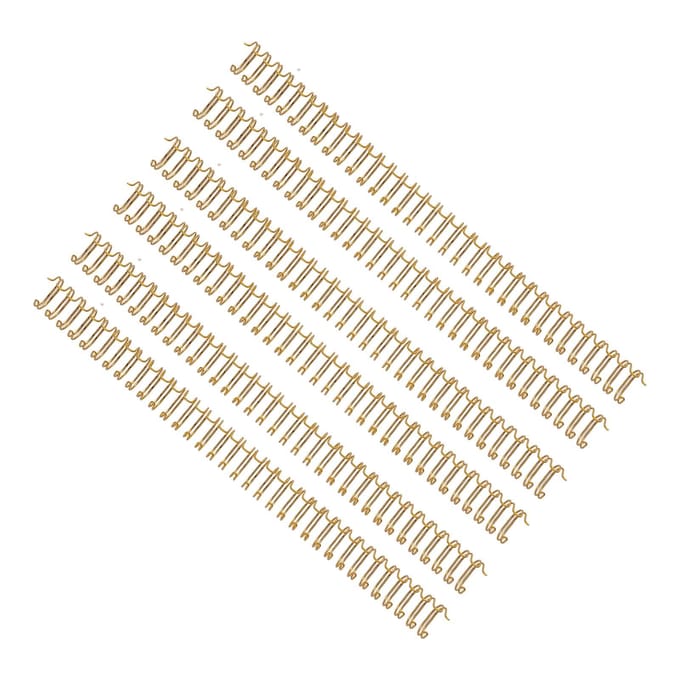 100 STUKS Spiraalbindringen 34 Lussen 3:1 Steek A4 Papier Dubbele Draad Bindruggen 120 Vel beige