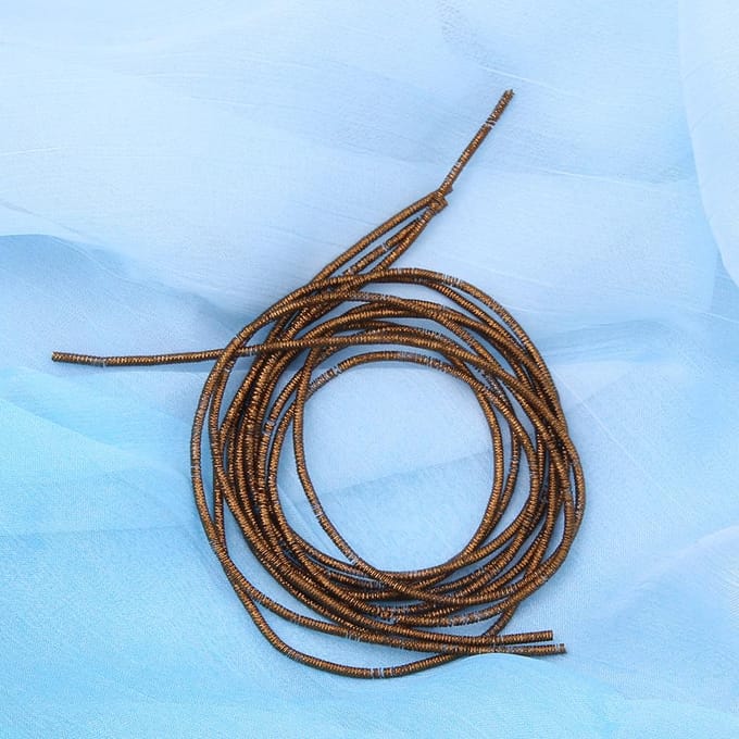 Borduurgaren Koperdraad Naaisteken Glans 1,5 mm Dia. Handleiding DIY StringCoffee white