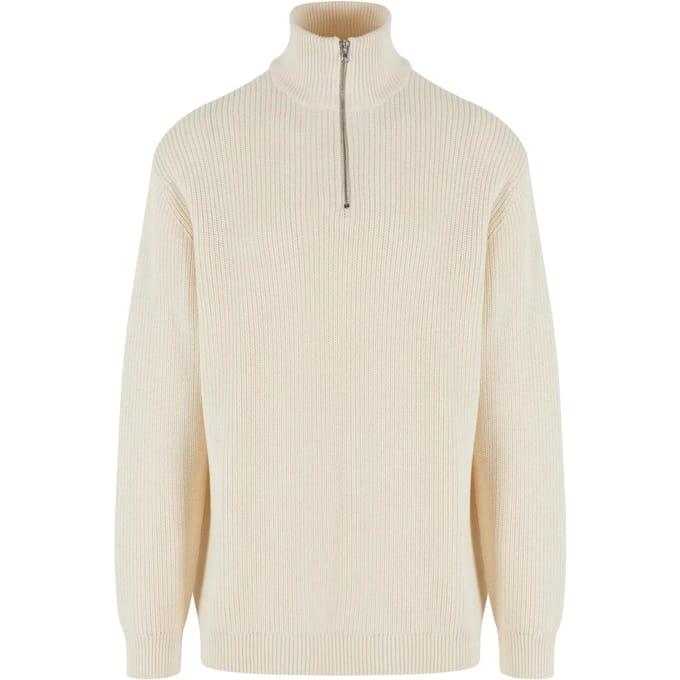 Urban Classics - Rib Basic Sweater/trui - M - Creme
