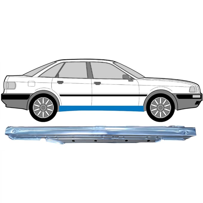 Volledige dorpel voor Audi 80 B3 1986-1991 / Rechts