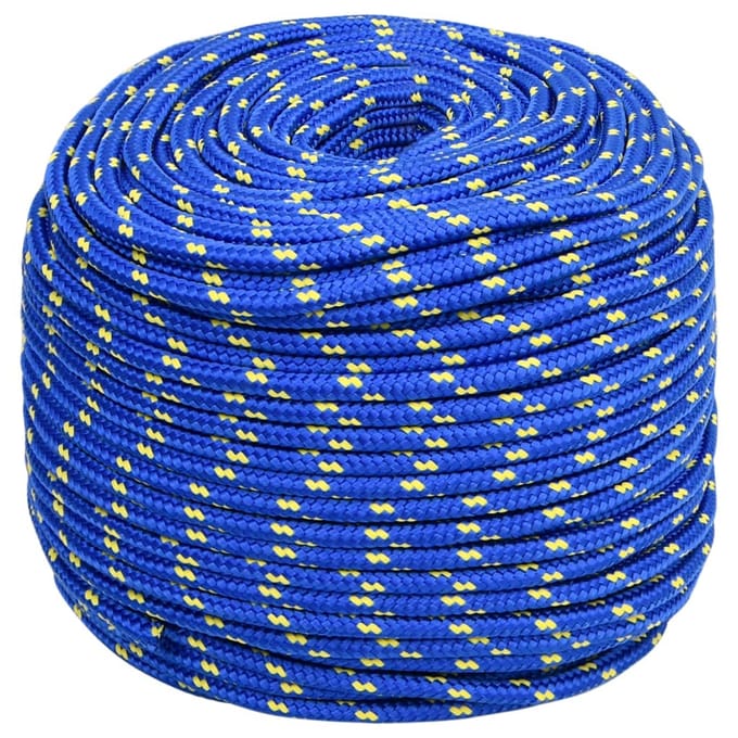 vidaXL - Boottouw - 10 - mm - 25 - m - polypropyleen - blauw