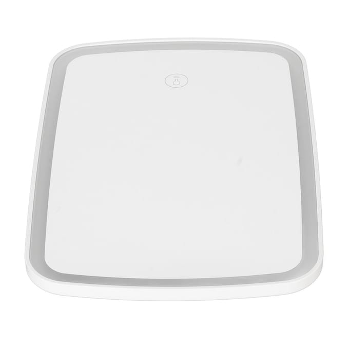 Miroir de maquillage avec lumières USB rechargeable Inclinaison verticale à 45 degrés Écran tactile dimmable Éclairé white
