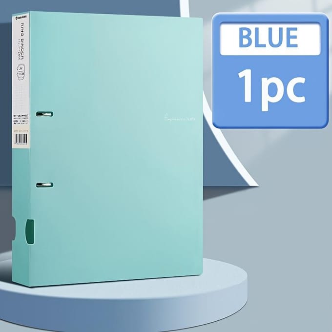 [Dossier Durable Format A4] 1 pièce, Format A4, Dossier PP Coloré avec Classeurs à Anneaux en D à 2 Trous, Organisateur de Fichiers en Plastique, Fournitures de Bureau A4 rose