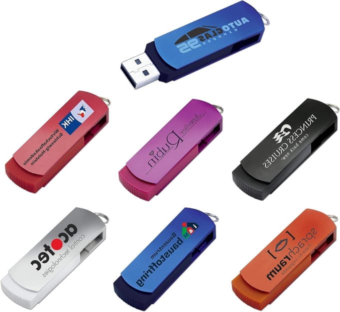 USB-sticks - Geheugensticks Dataopslag - Bestanden Delen - Met Logo Print - 4 GB - Blauw