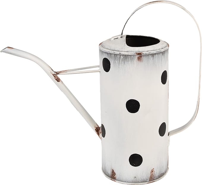 Clayre & Eef Decoratie Gieter 36x13x34 cm Wit Metaal
