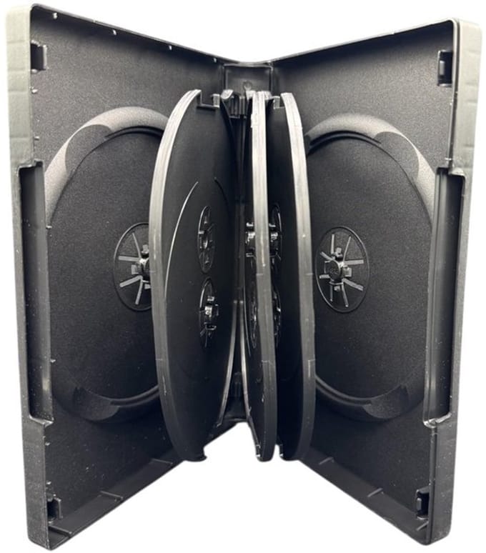 Allecto - Dvd Case voor 8 Discs - 10 Stuks - Duurzaam en Compact