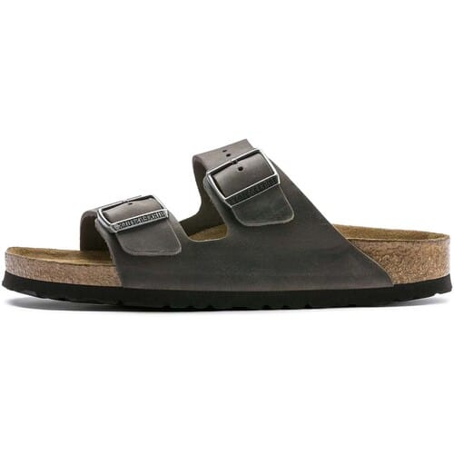 Birkenstock Slippers - Maat 40 - Unisex - donkergrijs